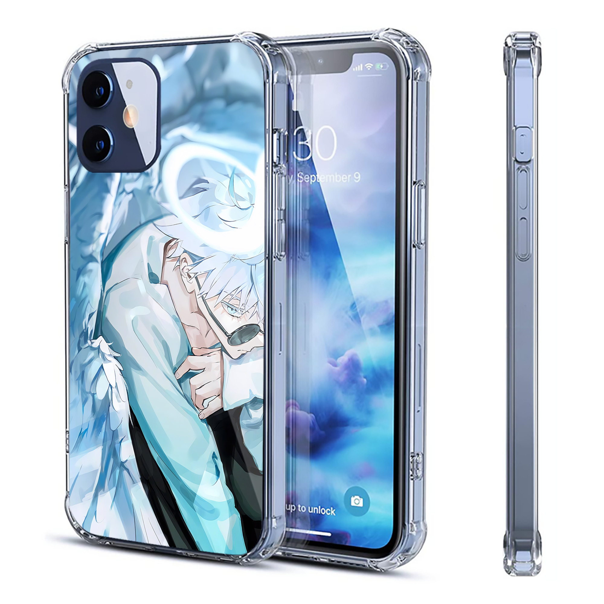 （画像用） 呪術廻戦 Jujutsu Kaisen 【iPhone 12シリーズ対応】透明スマホケース（クリアソフトケース）